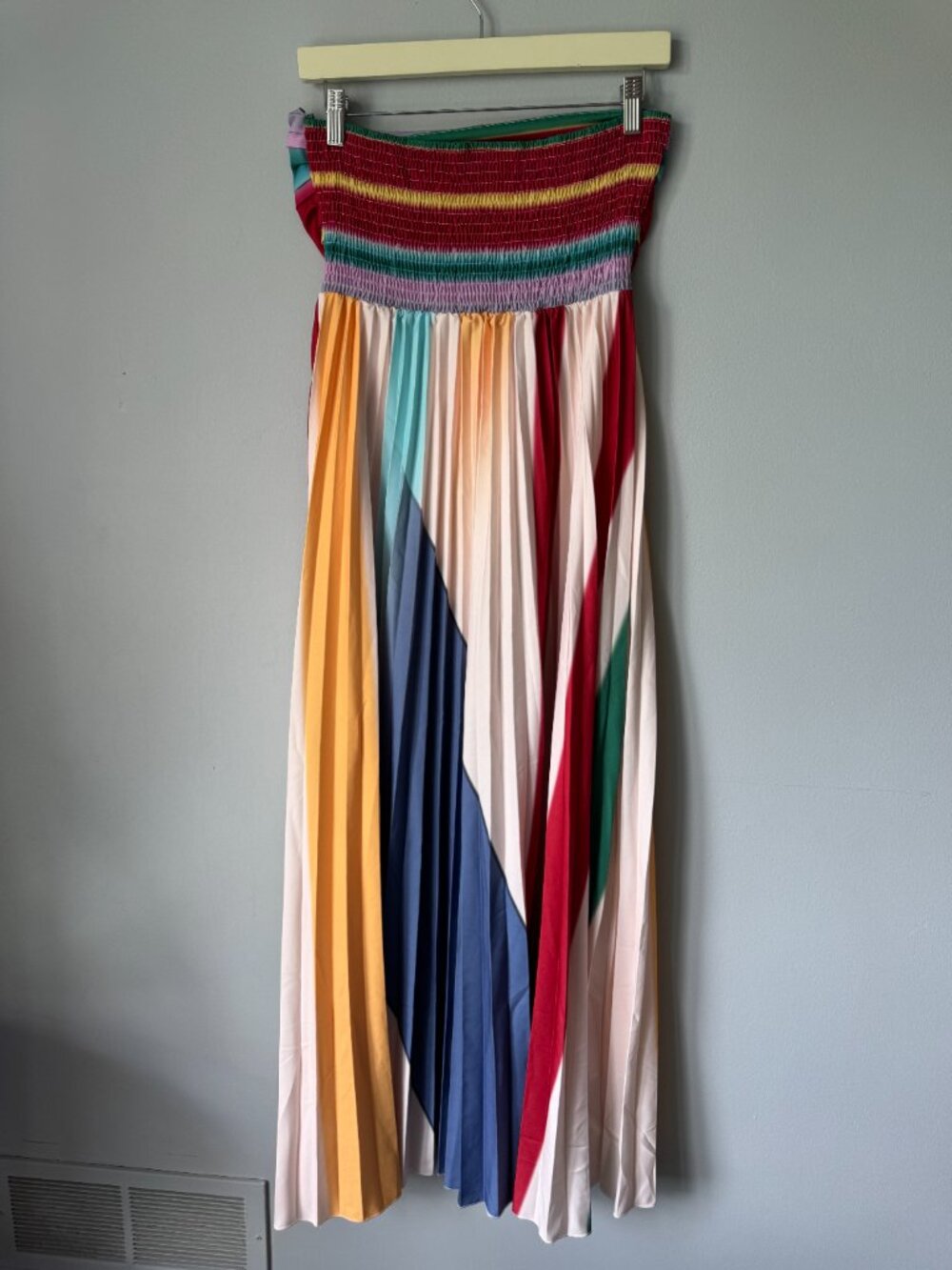 Pleated Strapless Maxi Dress size M - Picture 3 of 3